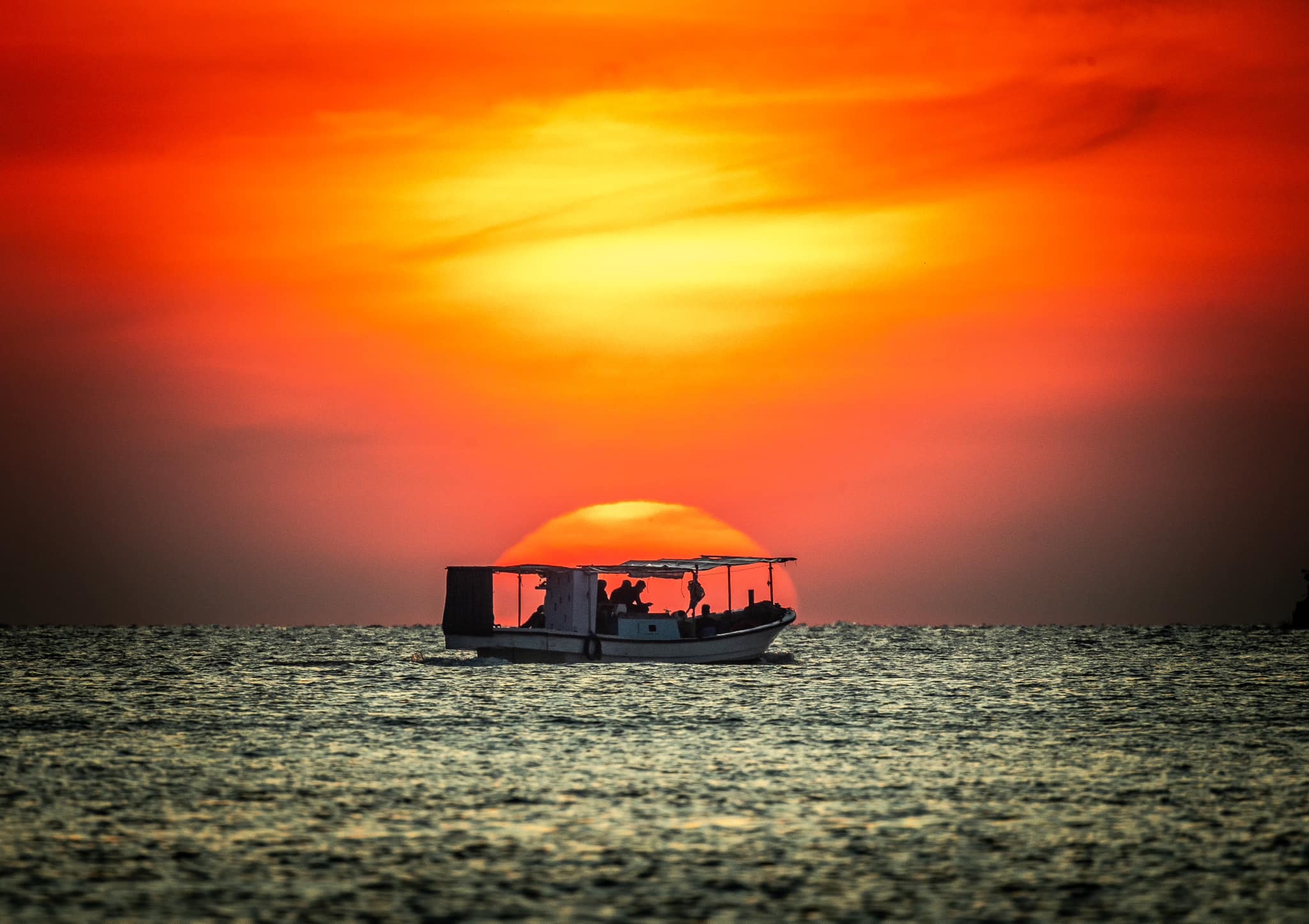 Boat in early Sunset